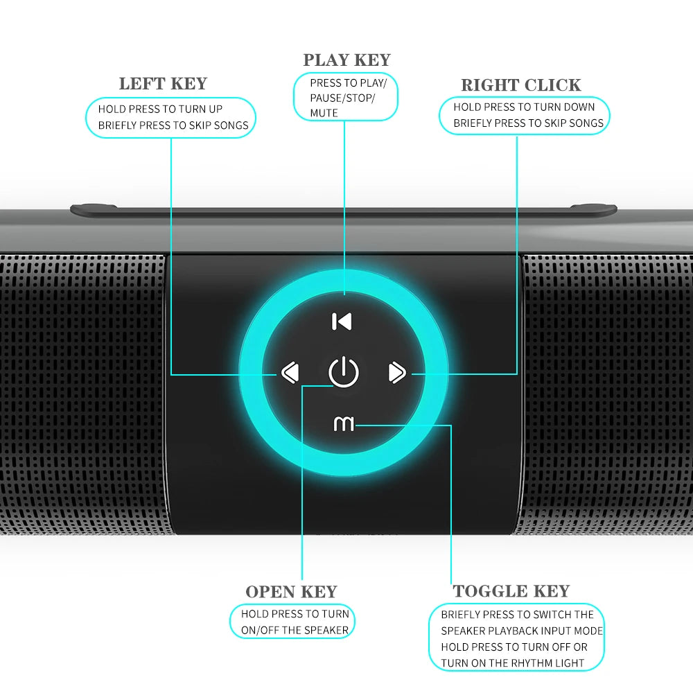 Sleek Wireless Audio Soundbar