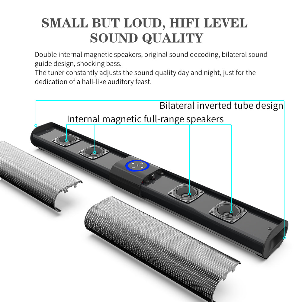 Sleek Wireless Audio Soundbar