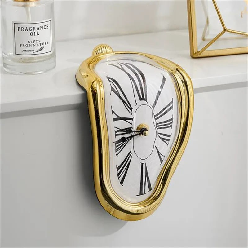 Whimsical Melting Clock Art Timepiece