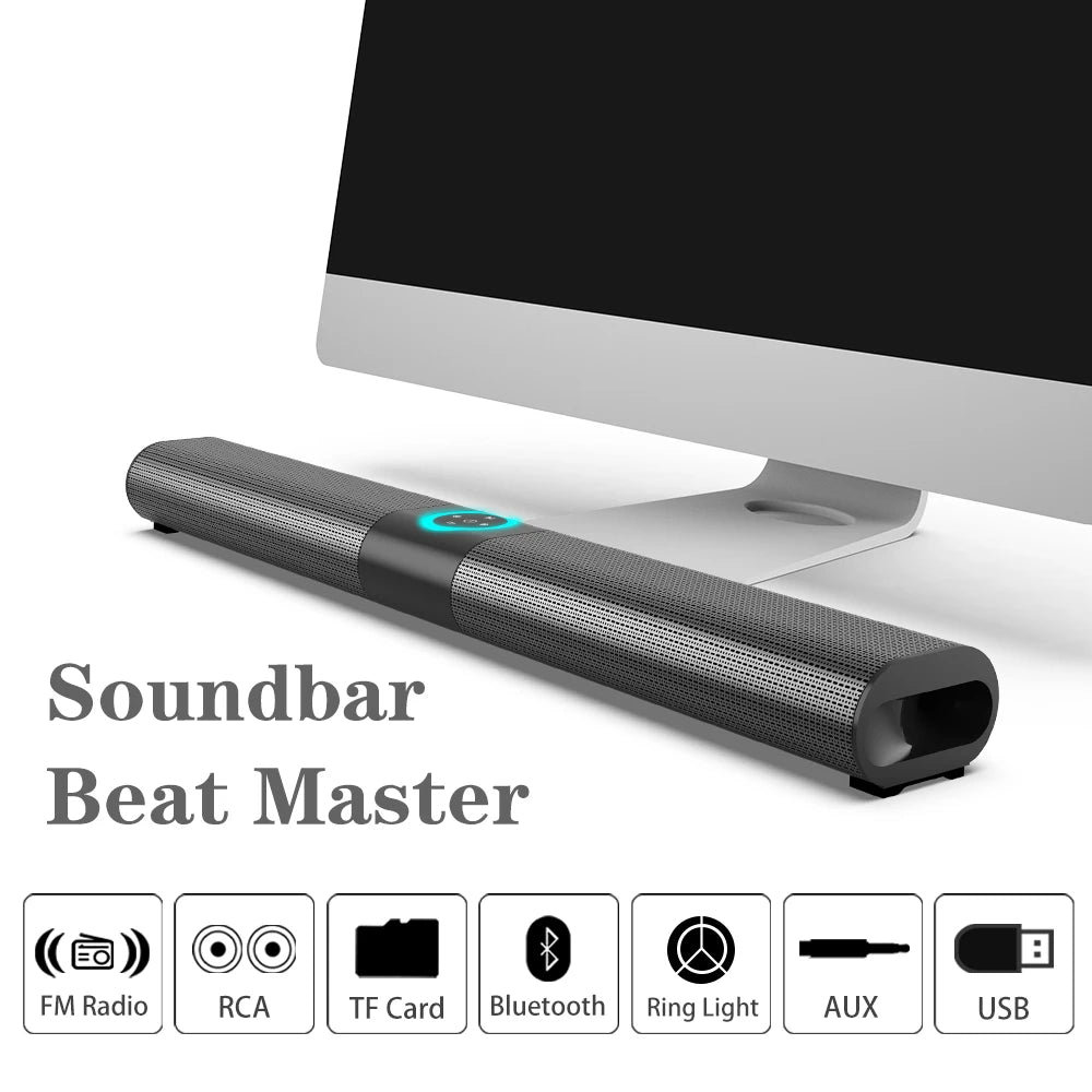 Sleek Wireless Audio Soundbar